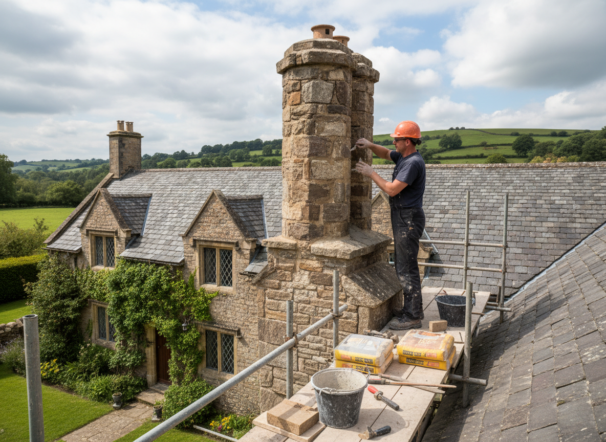 Stone Chimney Repair in Oakley, OH
